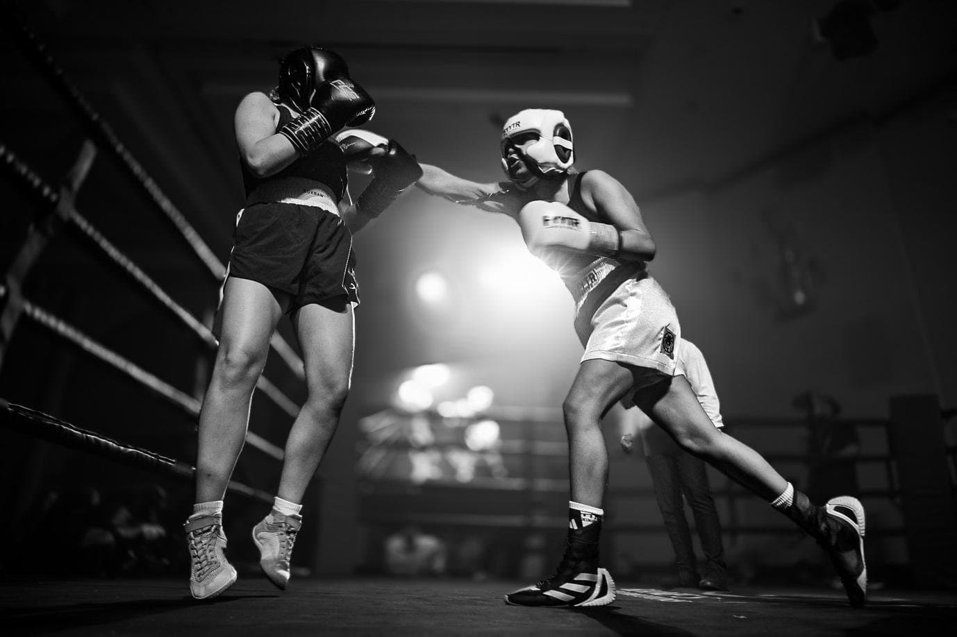 Tijhaan Ajram competing in the ring